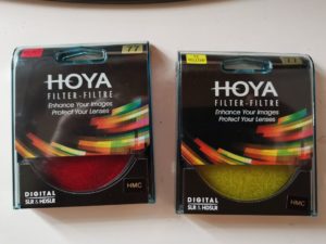 Na fotokurzu jsme používali filtry HOYA červený a žlutý